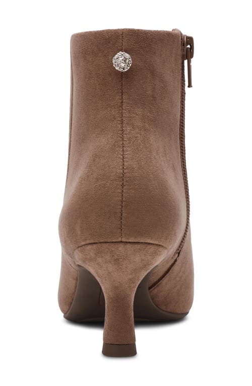 Anne Klein Francesca Kitten Heel Bootie In Brown