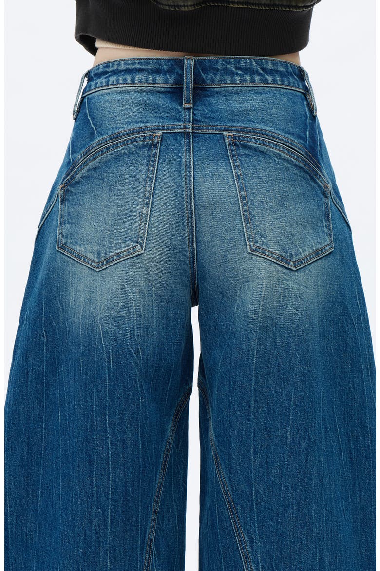 Mid Rise Wide Barrel Jeans, Alternate, color, RETRO MEDIUM BLUE