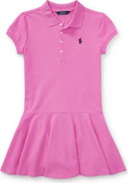 Polo Ralph Lauren Kids' Stretch Cotton Mesh Polo Dress