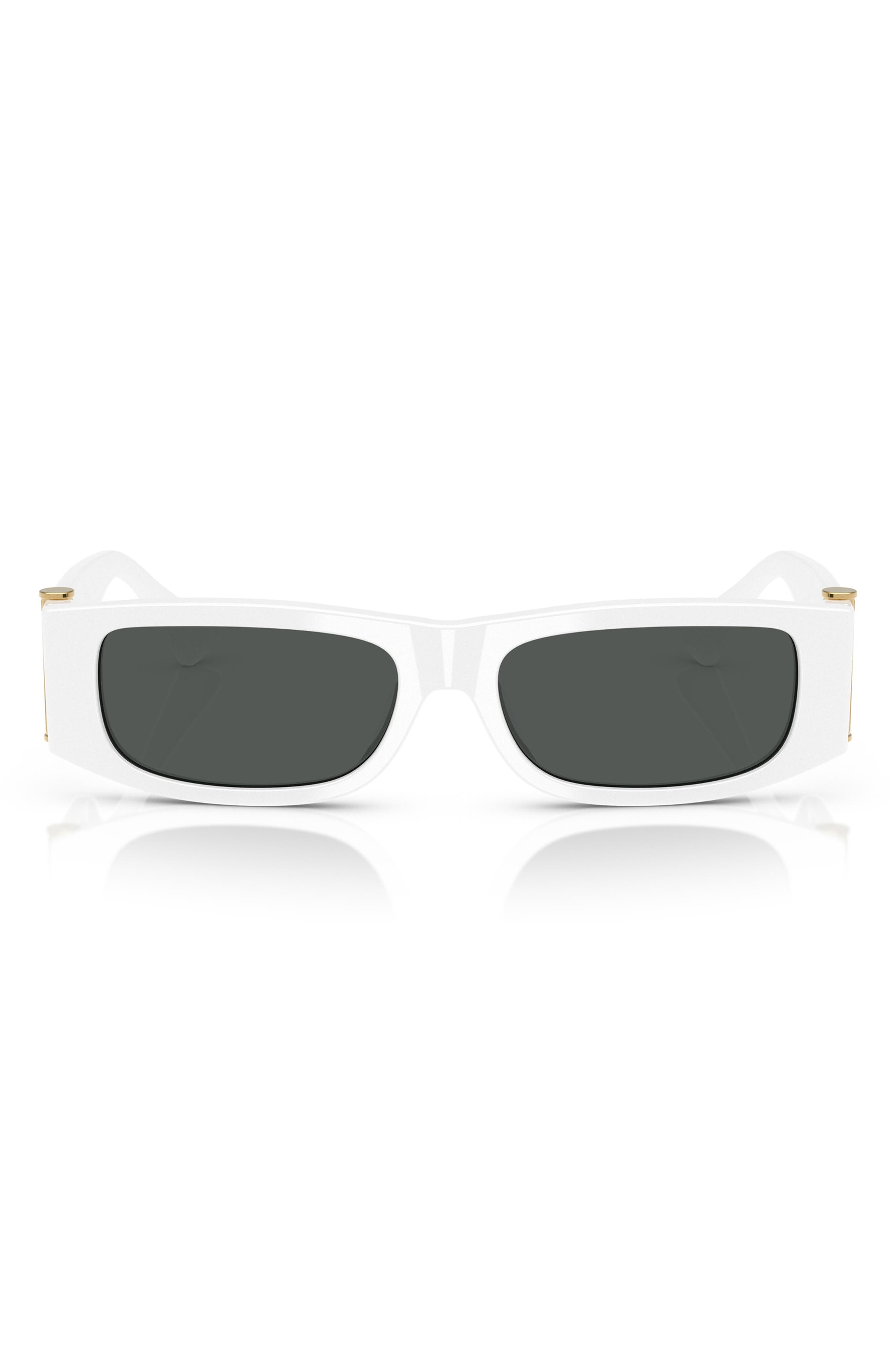 Versace 55mm Rectangular Sunglasses