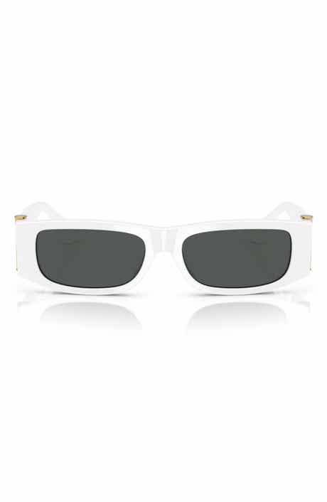 Versace 55mm Rectangular Sunglasses