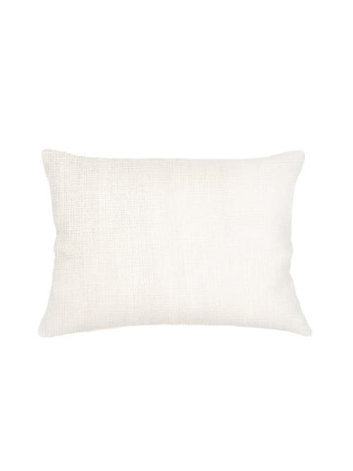 Anaya So Soft Linen Pillow With Down Insert In Natural White