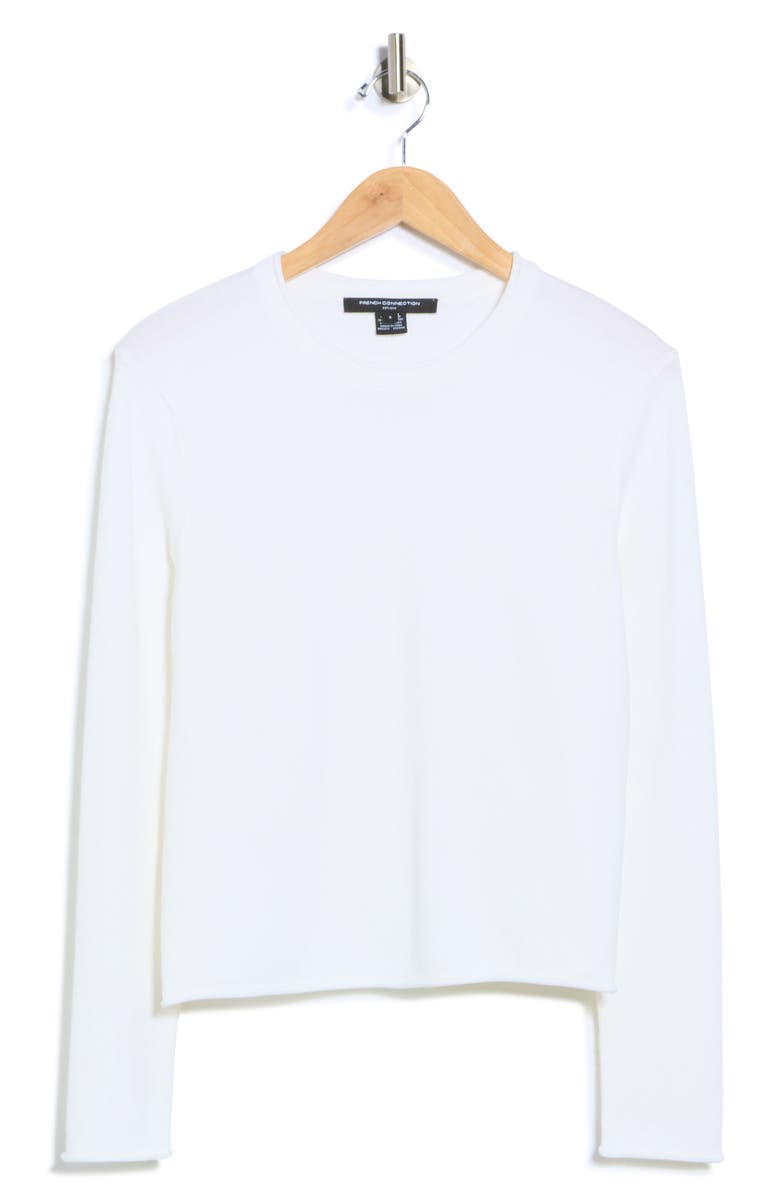 French Connection Crewneck Pullover Sweater, Alternate, color, Winter White
