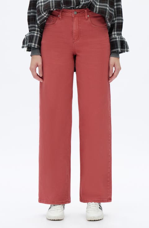 Flora High Rise Straight Jeans