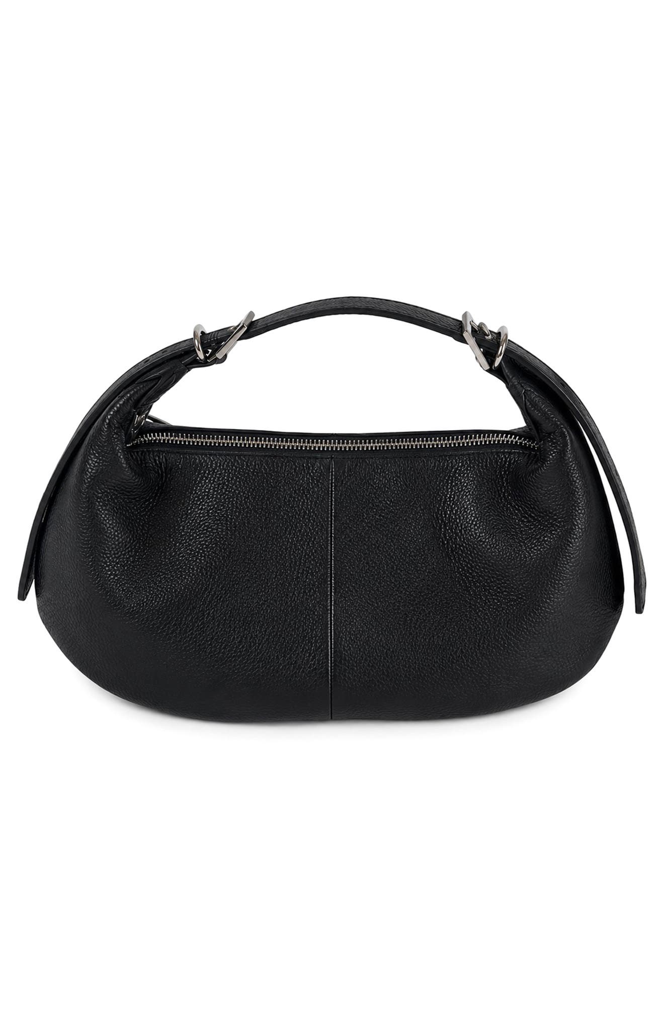 Reagan Leather Shoulder Bag, Alternate, color, BLACK