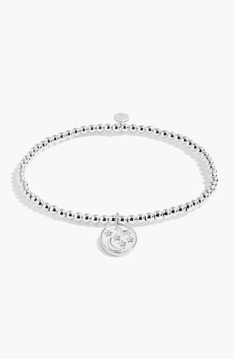 A Little 'You Are My Sun, My Moon, And All My Stars' Bracelet In Silver Plating