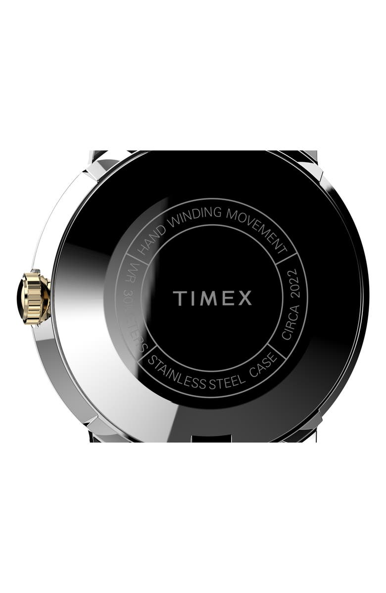 Timex<sup>®</sup> Marlin Mechanical Leather Strap Watch, 34mm, Alternate, color, 