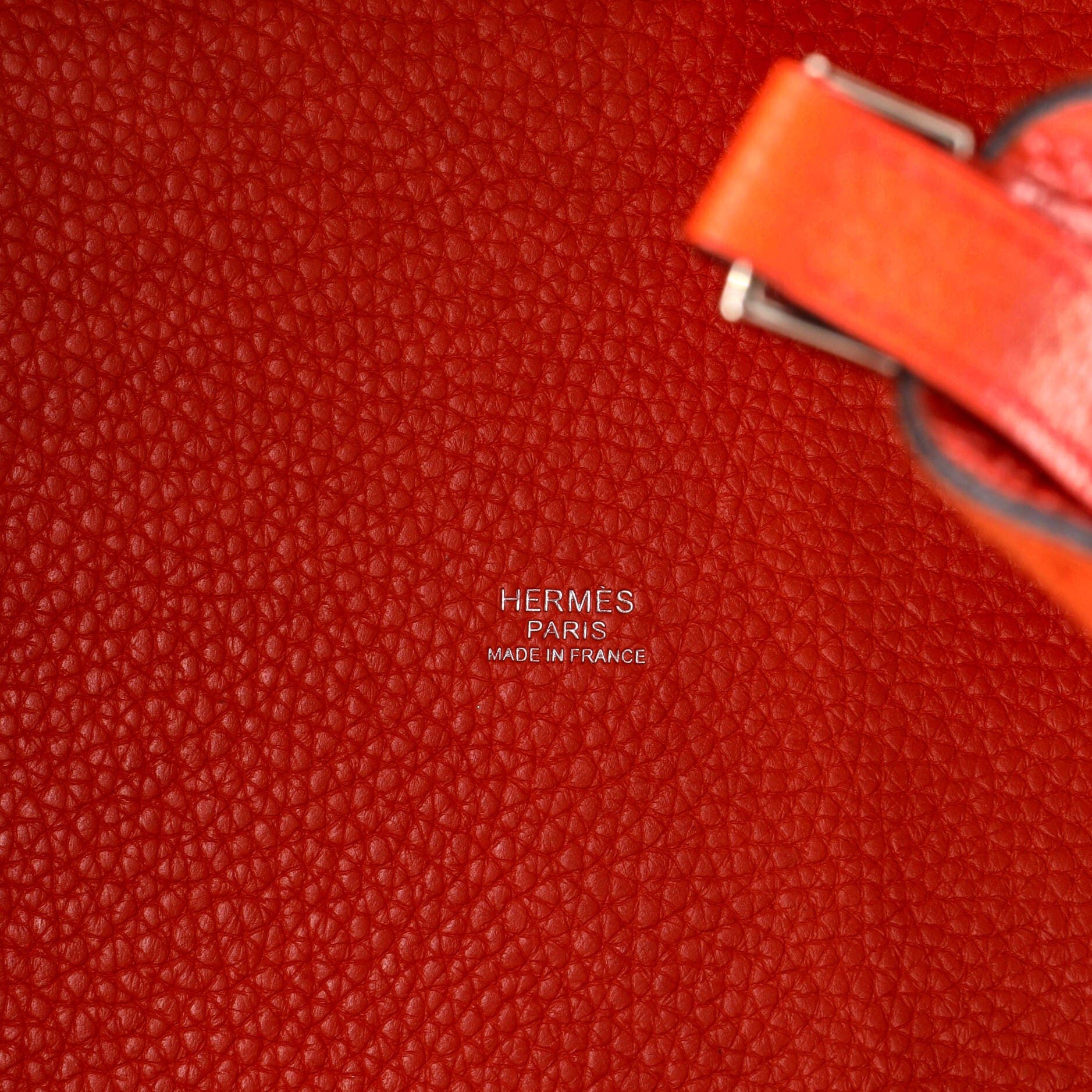 Pre-Owned Hermes Eclat Picotin Lock Bag Clemence MM, Alternate, color, Orange Poppy