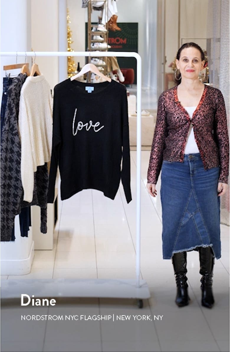 Love Beaded Crewneck Sweater, sales video thumbnail