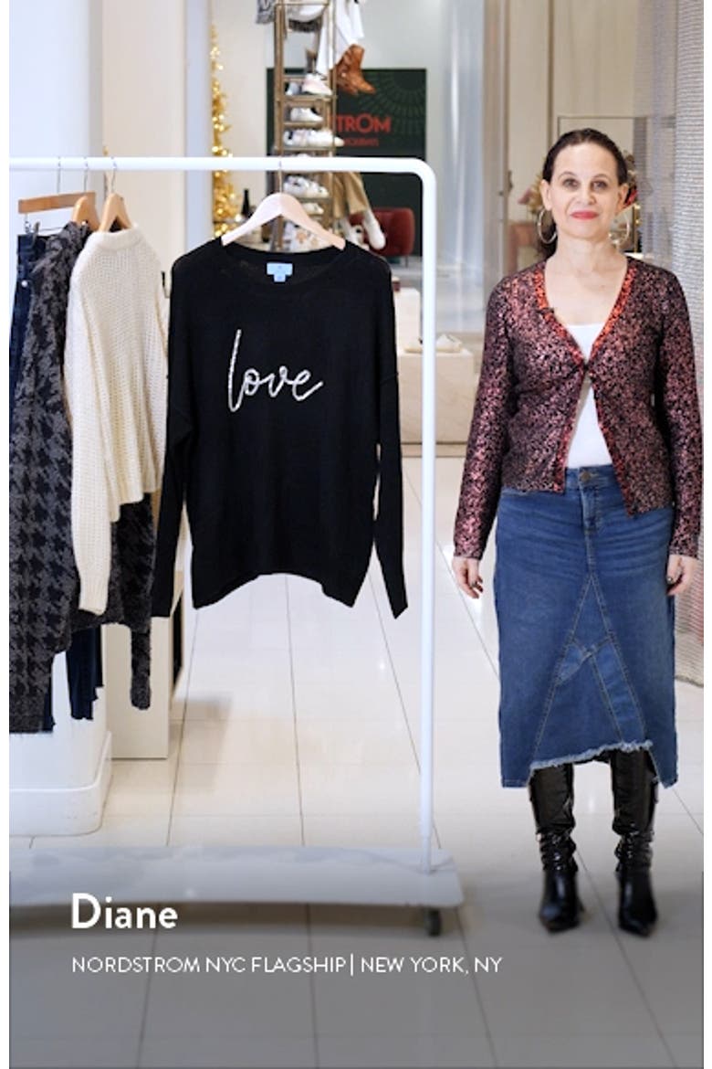 Love Beaded Crewneck Sweater video
