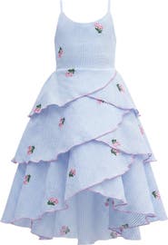 Mia Belle Girls Pretty Petal Southern Belle Tiered Dress