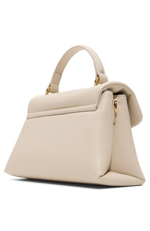 Ted Baker London Poppy Moon Leather Top Handle Bag In White