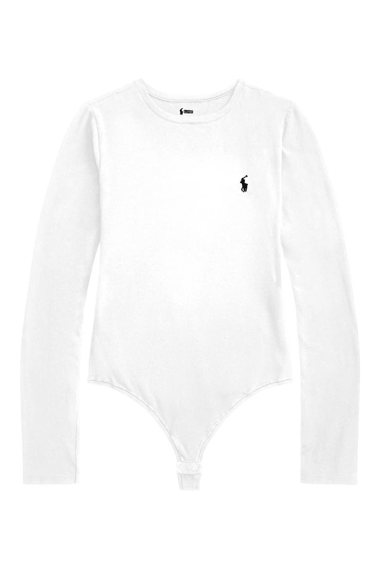 Cotton Blend Bodysuit, Alternate, color, WHITE CLOUD