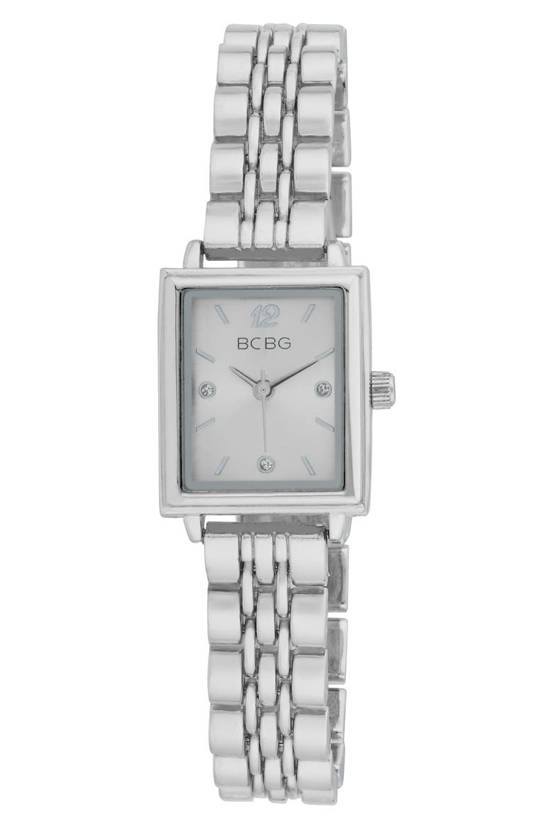Tank Quartz Bracelet Watch, 21mm, Main, color, SILVER