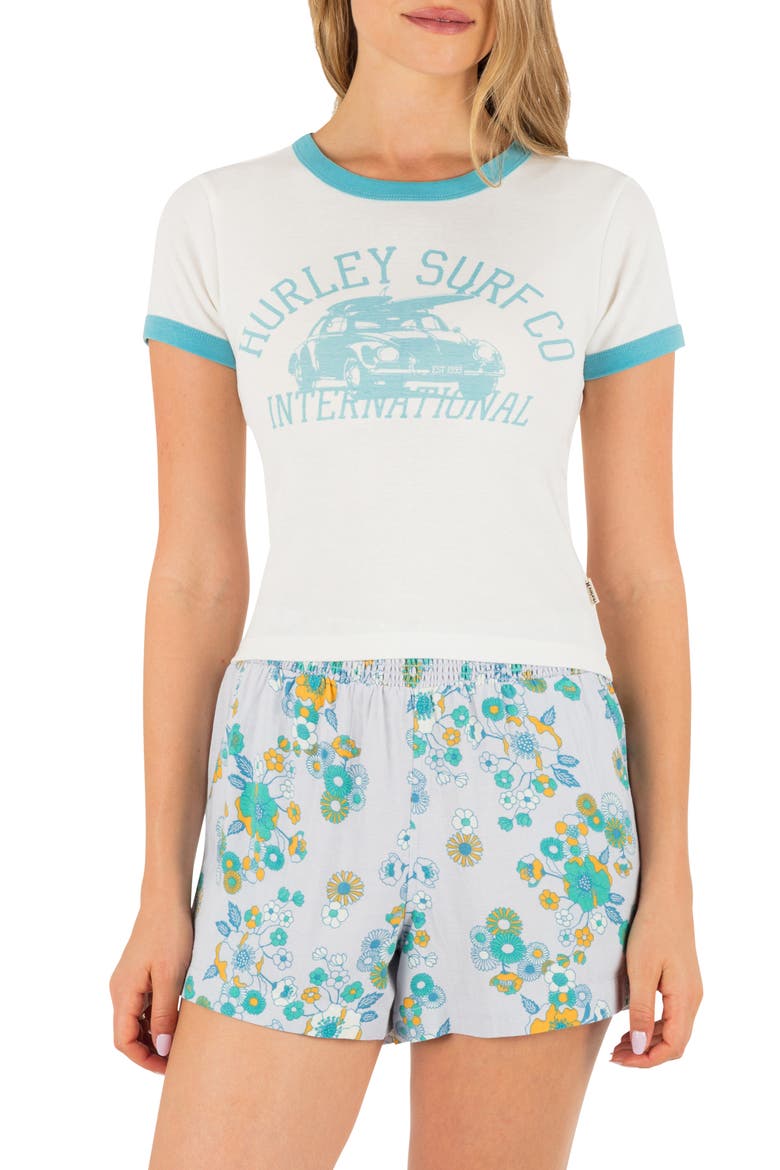 Speedway Ringer Cotton Graphic T-Shirt, Main, color, TOFU