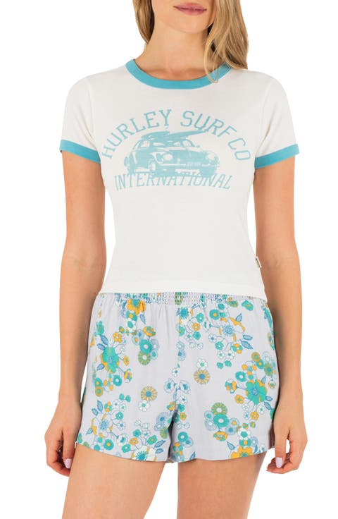 Speedway Ringer Cotton Graphic T-Shirt