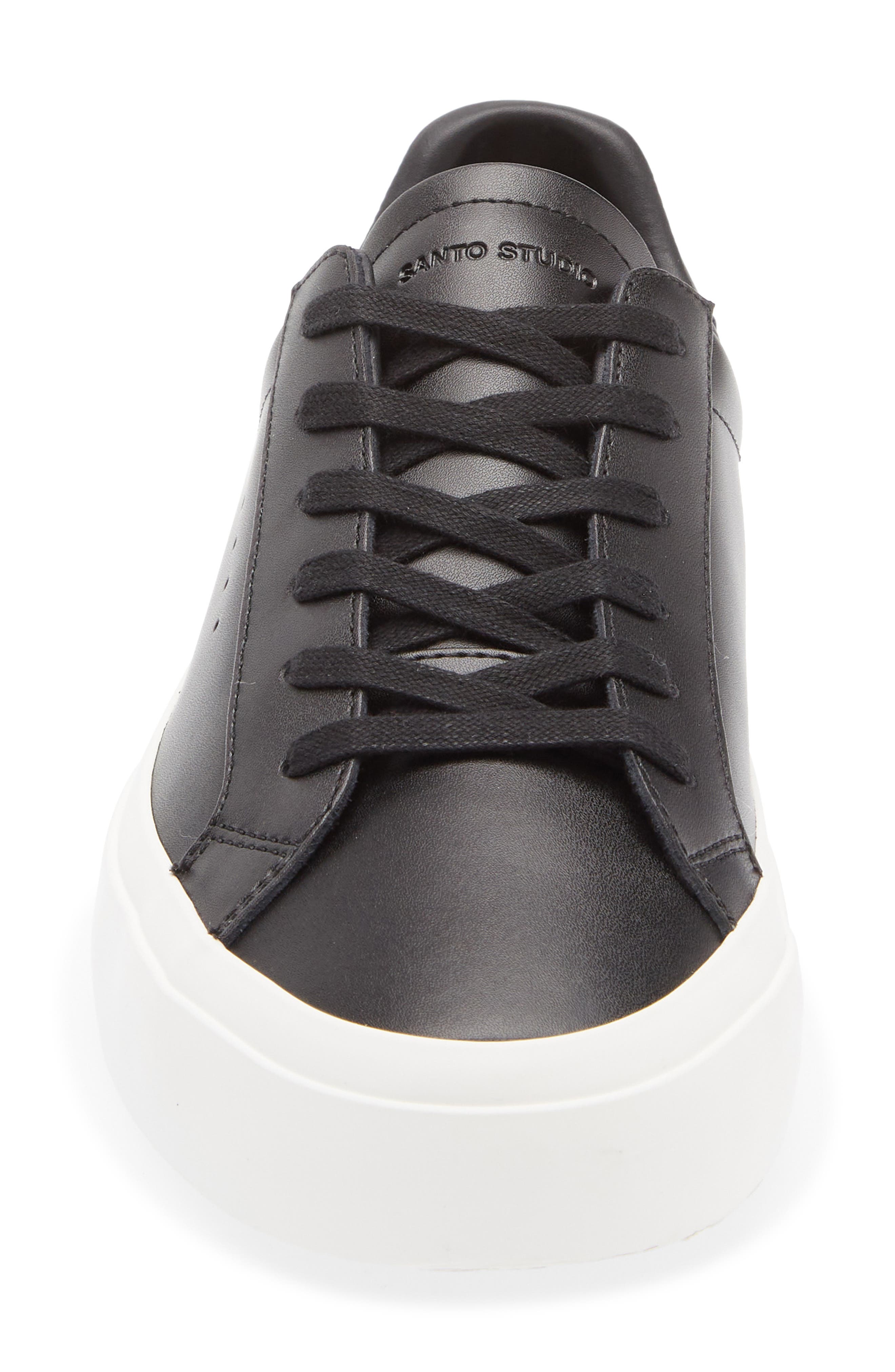 SANTO STUDIO Balboa Low Top Sneaker, Alternate, color, Black
