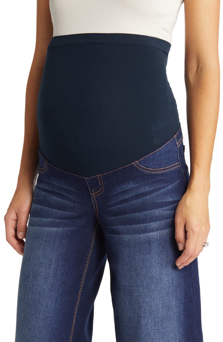 1822 Denim Over the Bump High Waist Wide Leg Maternity Jeans, Alternate, color,