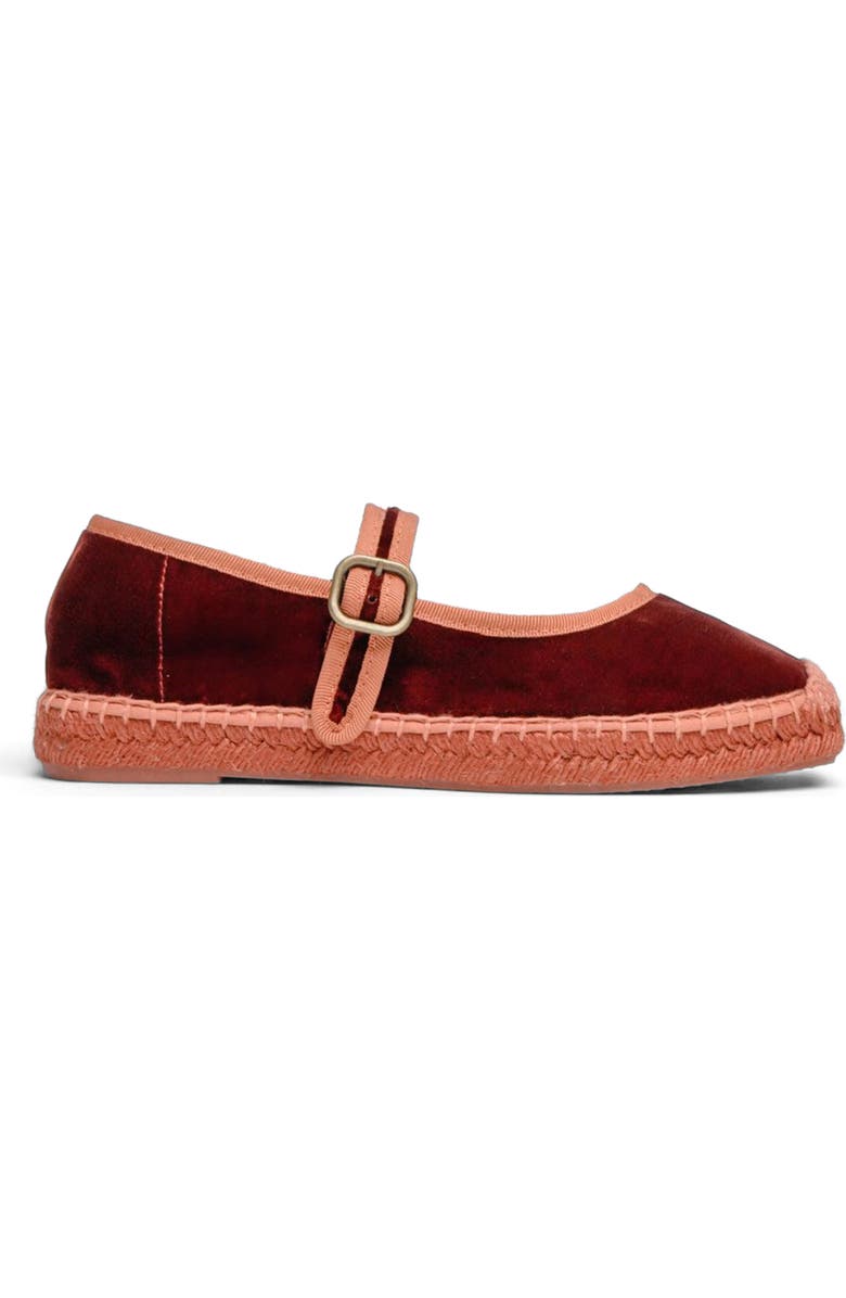 Penelope Chilvers Velvet Espadrille Mary Jane, Main, color, Marmalade