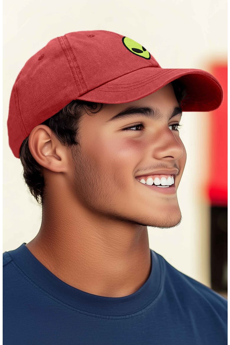 Alien Dad Cap, Alternate, color, Washed Red