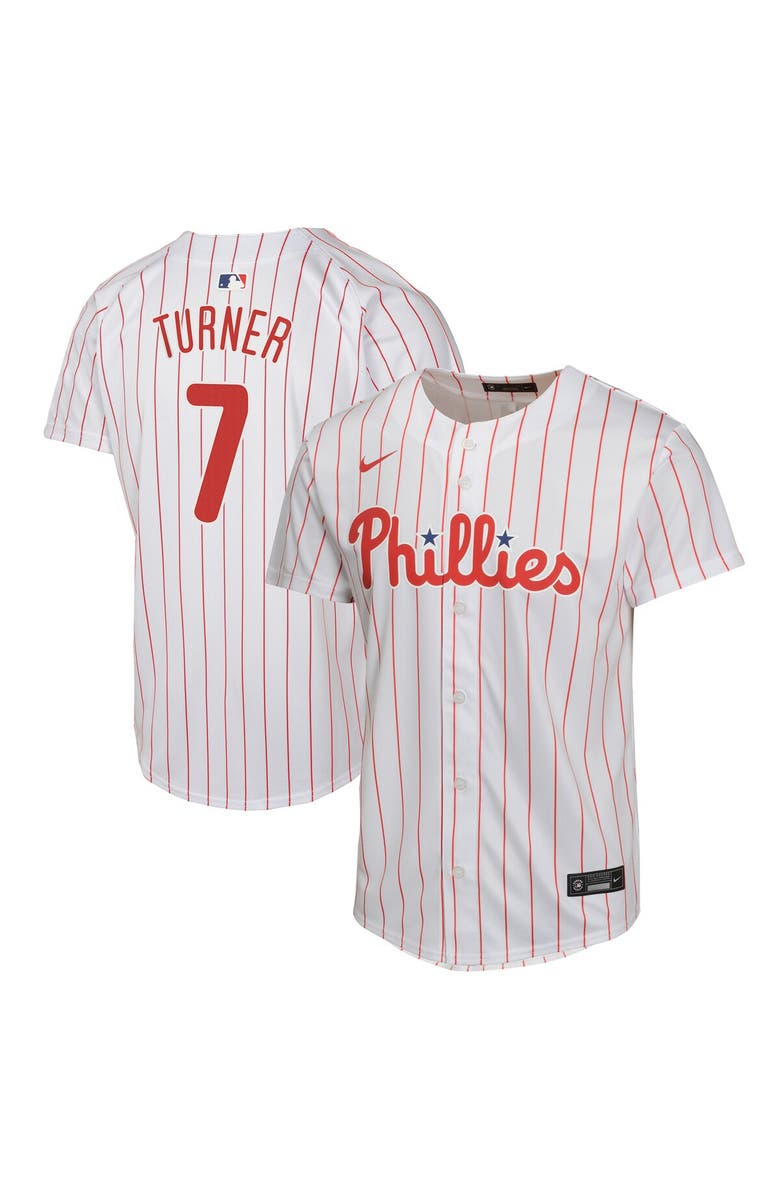 Nike Youth Nike Trea Turner White Philadelphia Phillies Home Game Player Jersey, Main, color, White