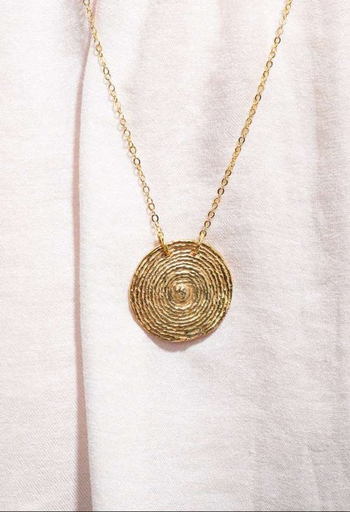 Cog Sol Necklace In Gold
