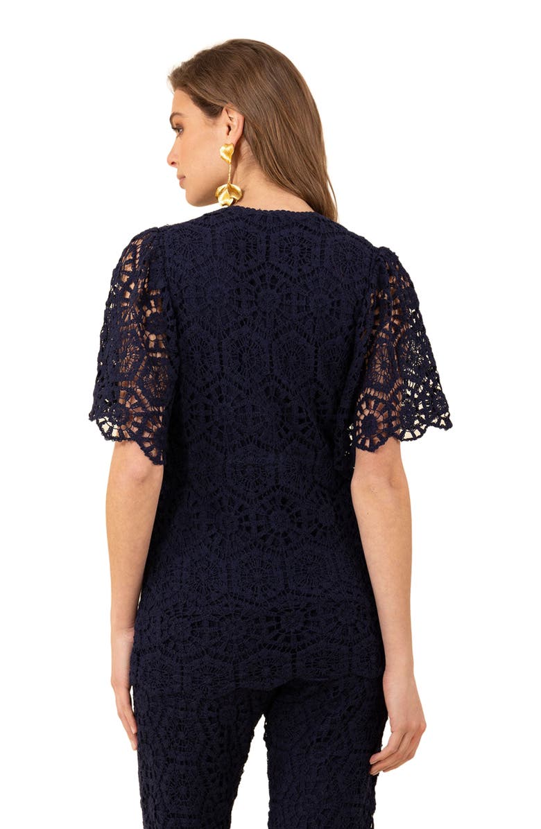 Hale Bob Oakleigh Crochet Top, Alternate, color, 