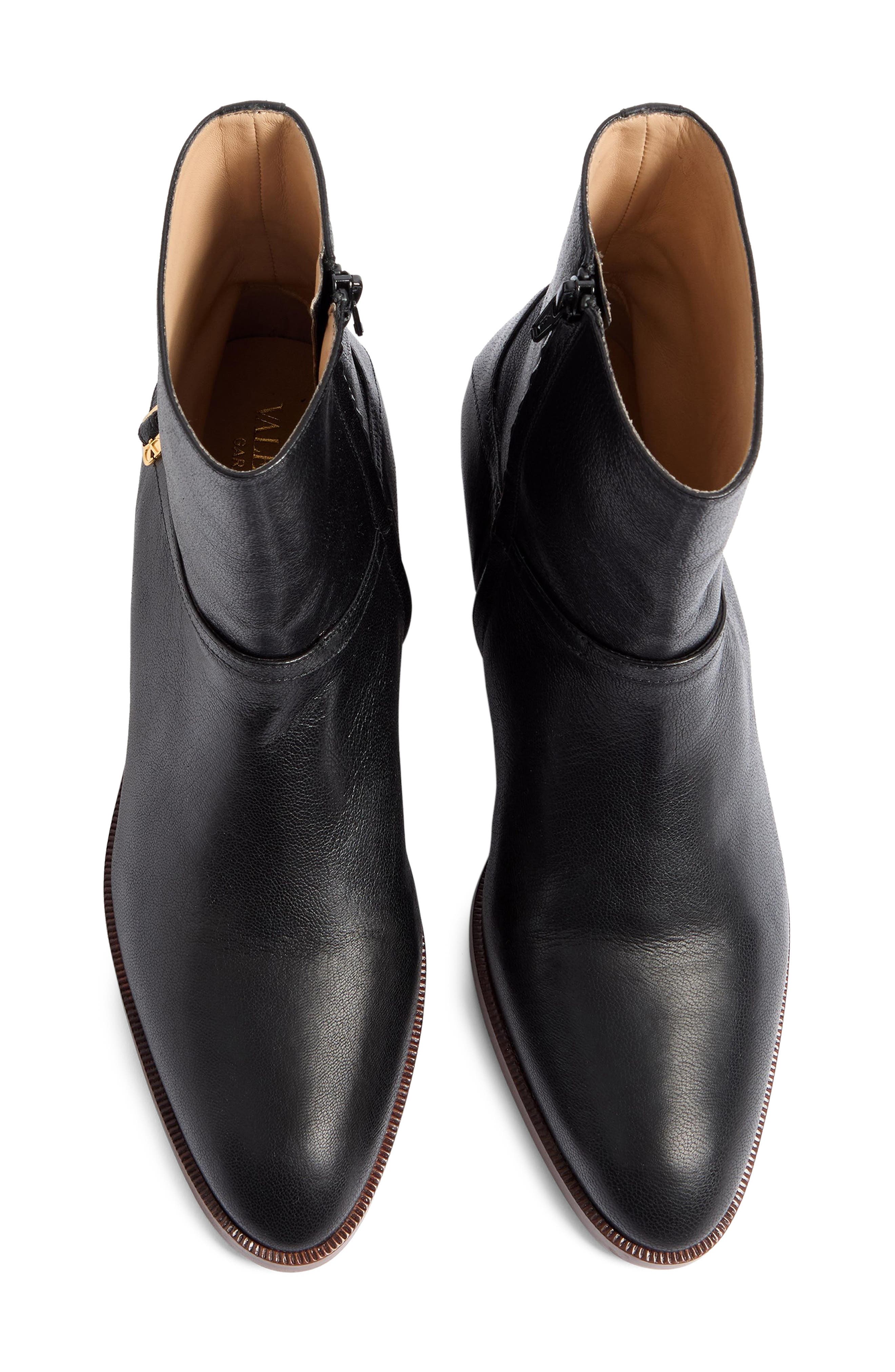 Valentino Garavani Pat VLOGO Ankle Boot, Alternate, color, Nero