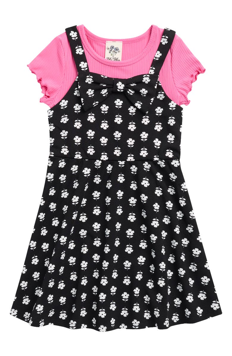Lily Bleu Kids' Two-Fer Skater Dress, Main, color, 
