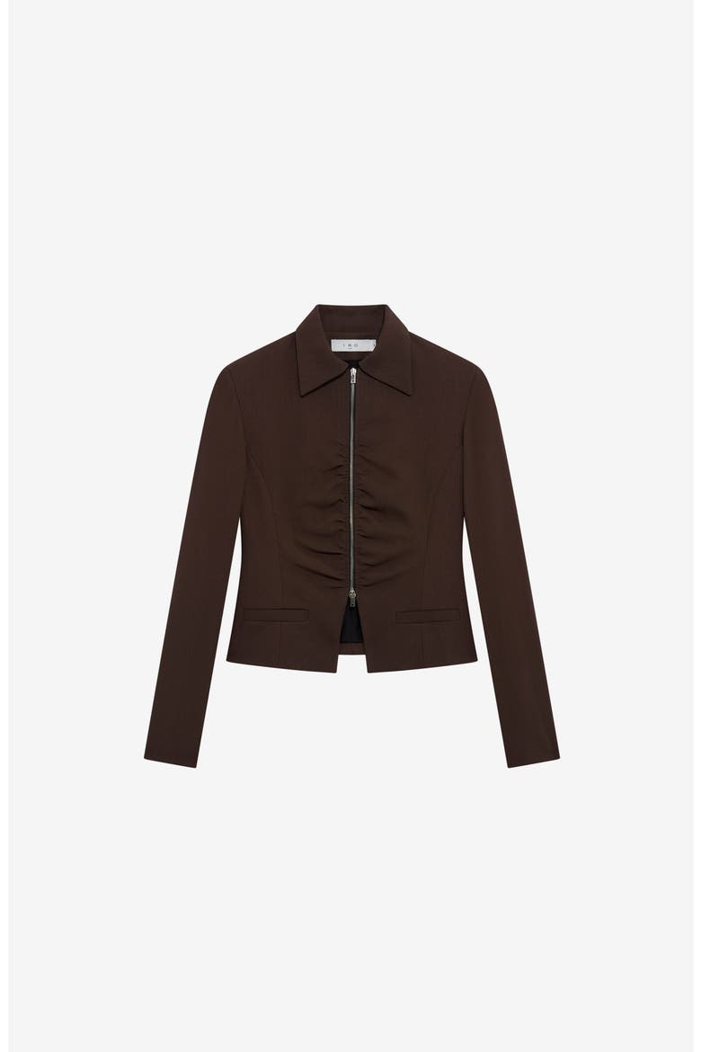 Helvina Jacket, Alternate, color, Dark Brown