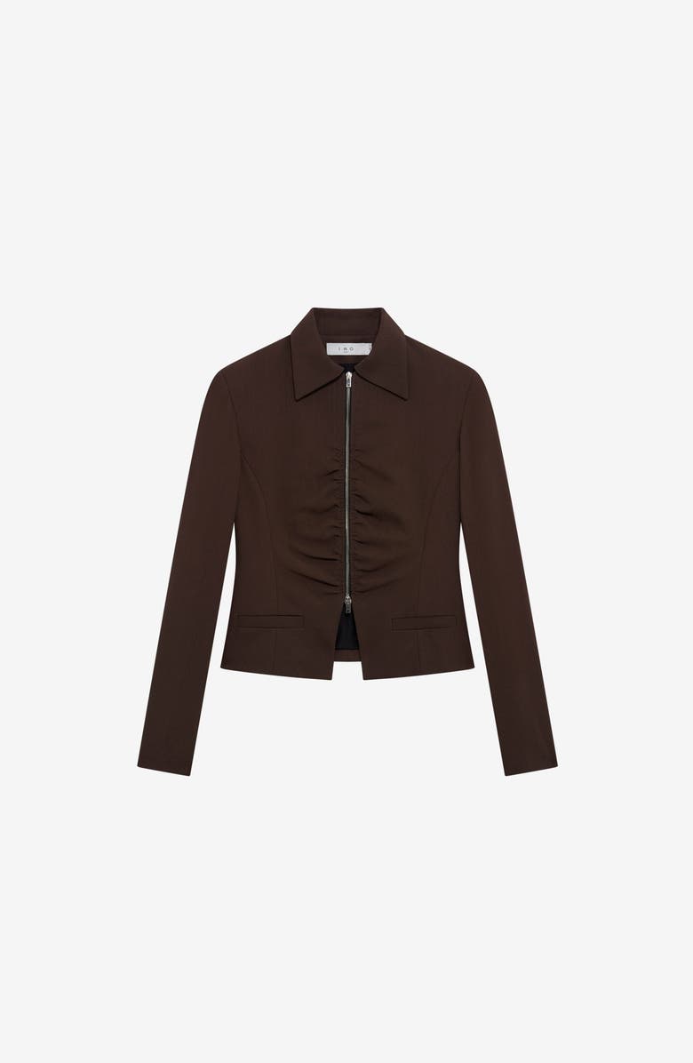 IRO Helvina Jacket, Alternate, color, Dark Brown