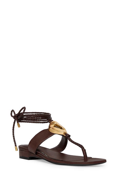 G Ankle Wrap Sandal (Women)