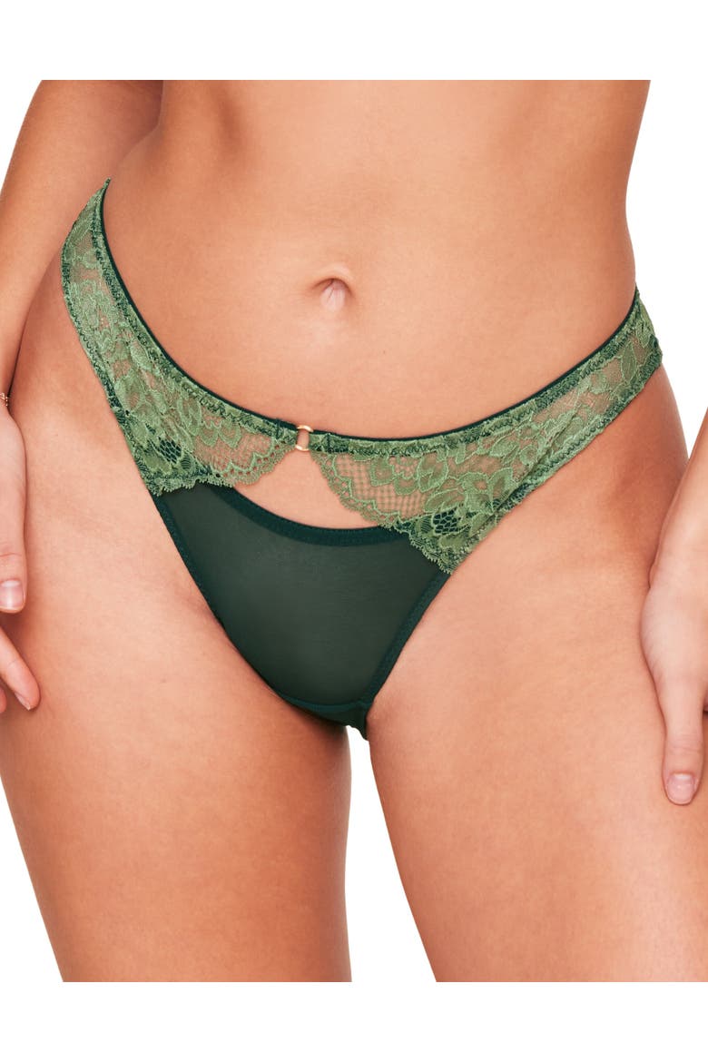 Abella Cheeky Panties, Main, color, Dark green