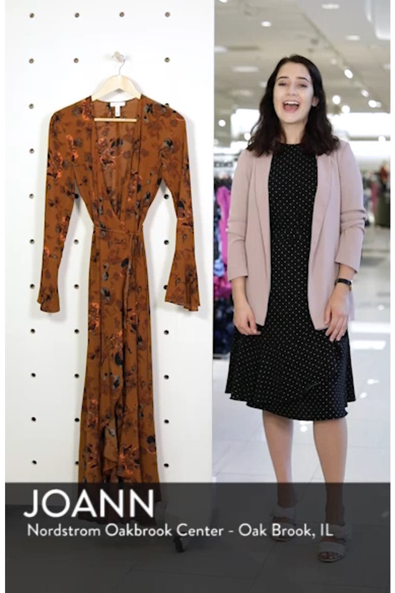 Bell Sleeve Wrap Midi Dress video