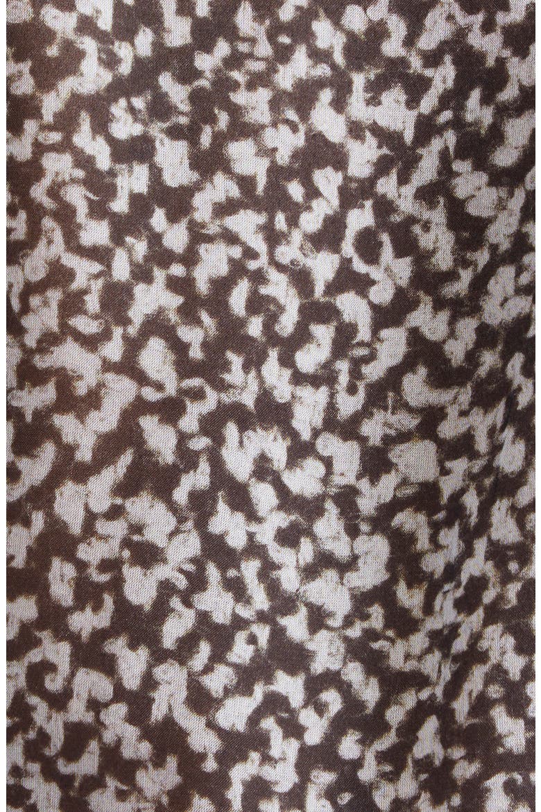 Bouclé Print Silk Chiffon Button-Up Shirt, Alternate, color, HH5QR BOUCLE BCO/ NERO