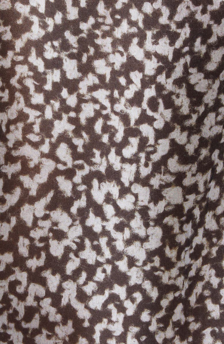 Dolce&Gabbana Bouclé Print Silk Chiffon Button-Up Shirt, Alternate, color, Hh5qr Boucle Bco/ Nero