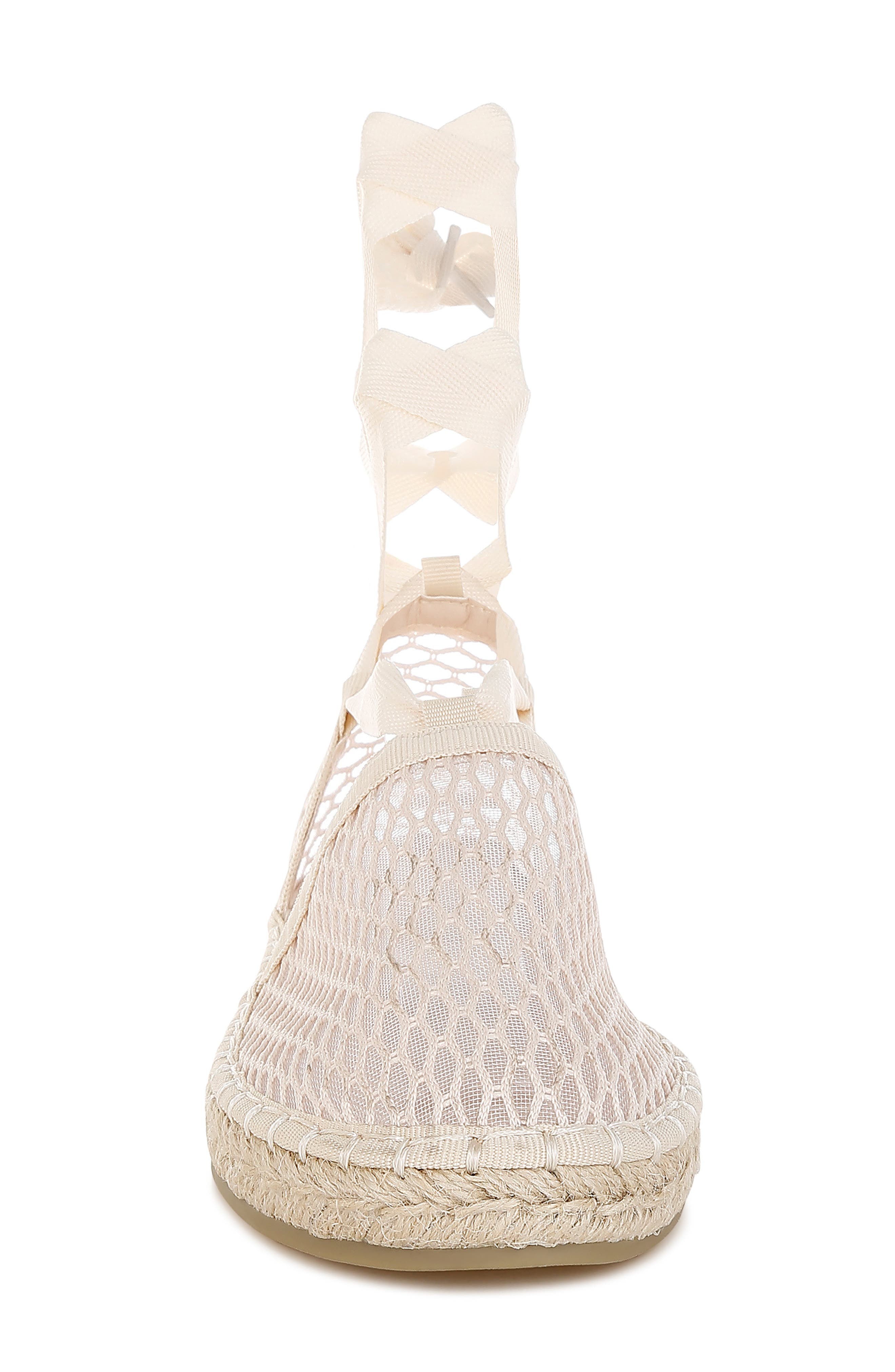 Sonara Ankle Wrap Espadrille Flat, Alternate, color, BEIGE