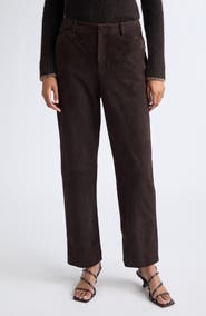 Vince Mid-Rise Suede Pants
