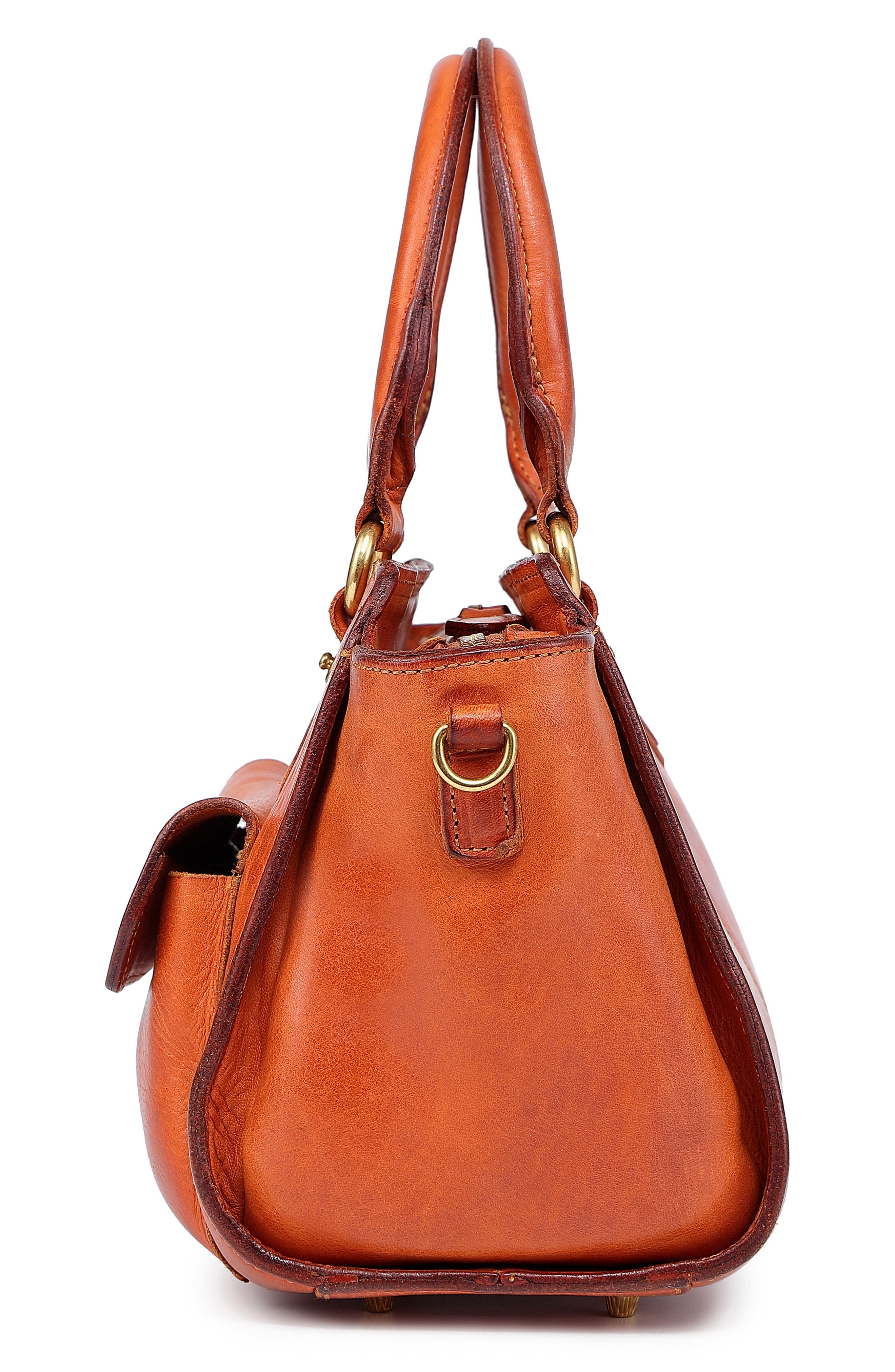 OLD TREND Pansy Mini Satchel Bag, Alternate, color, Caramel