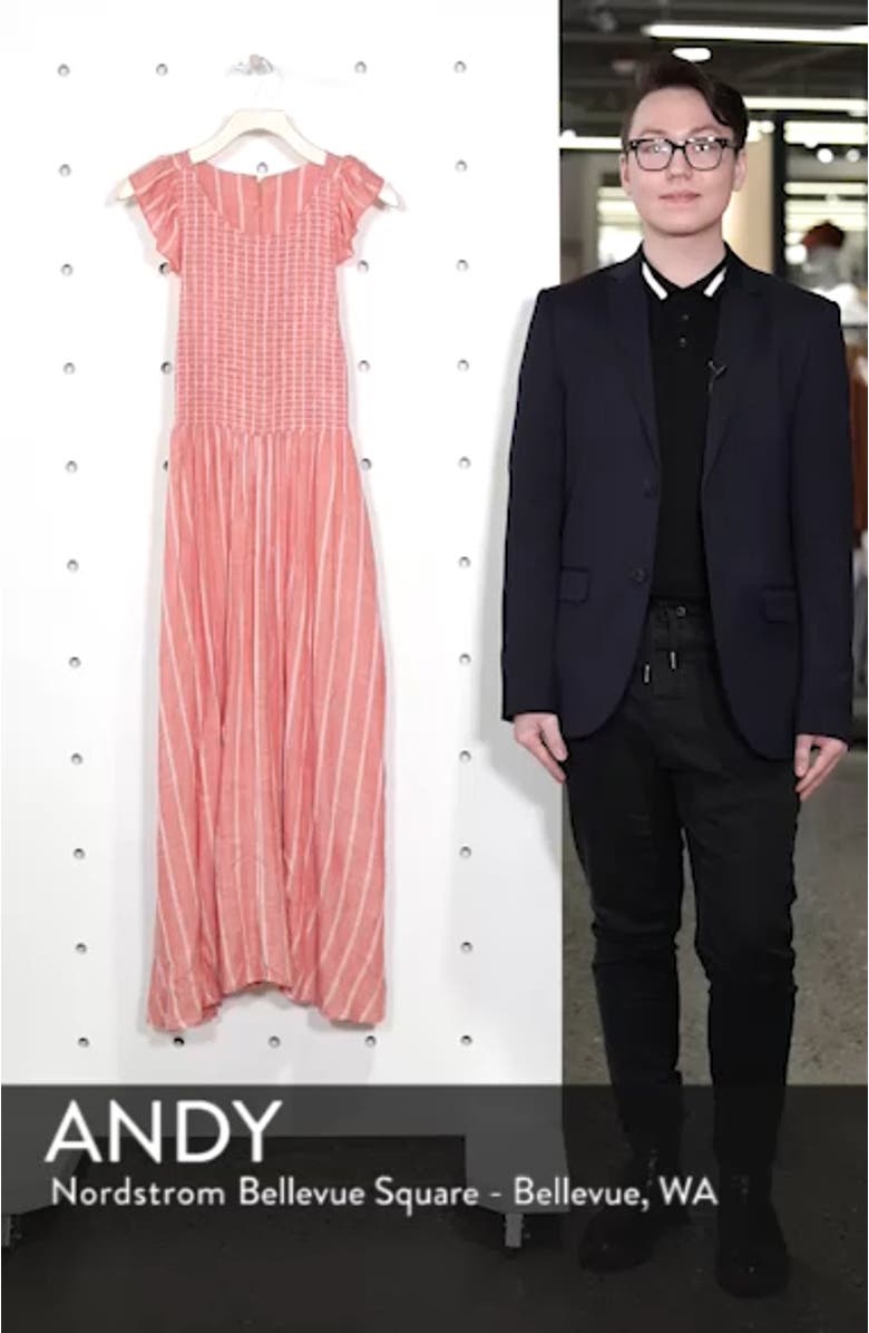 Butterflies Chambray Midi Dress, sales video thumbnail