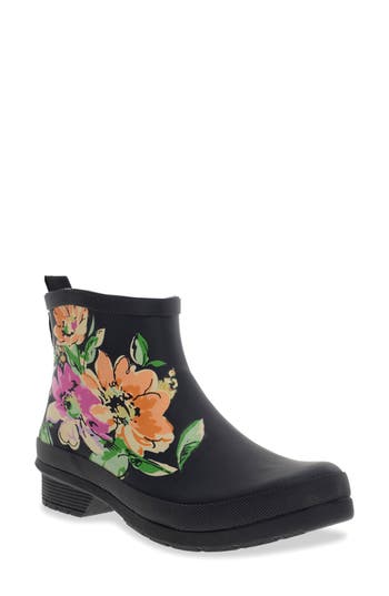 Chooka Bouquet Waterproof Ankle Rain Boot In Multi