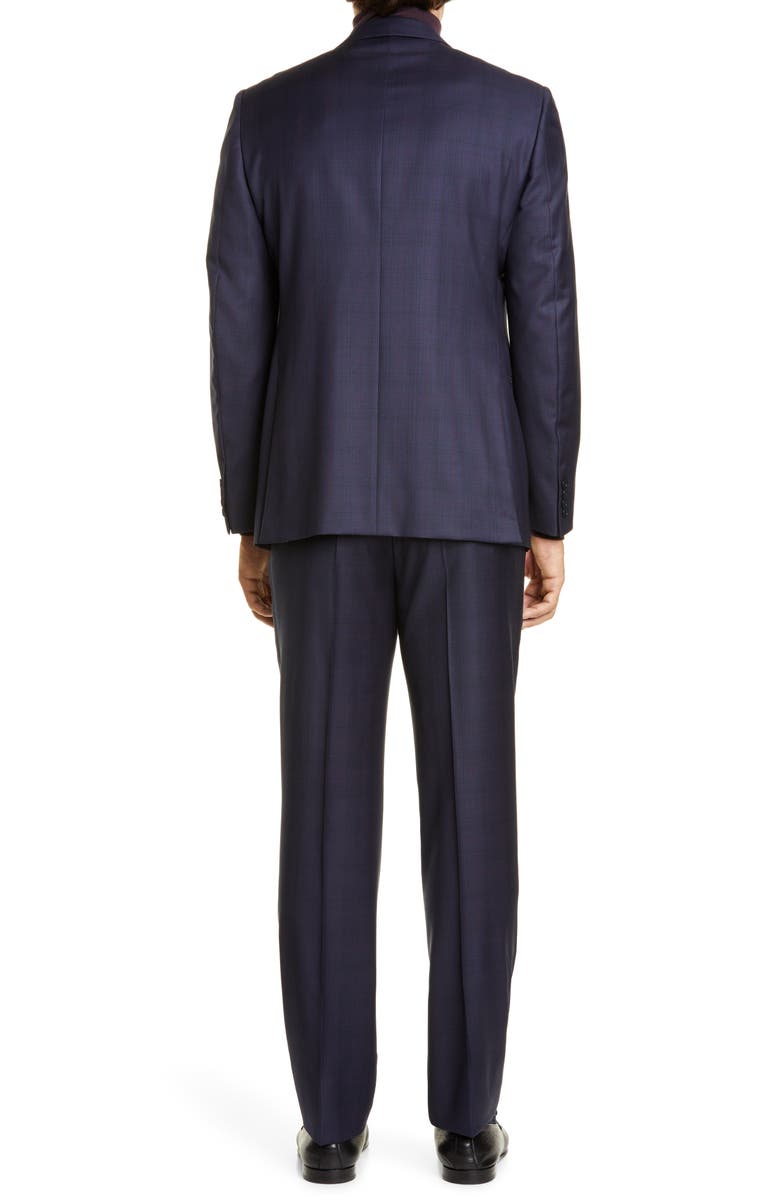 ZEGNA Ermenegildo Zegna Classic Fit Plaid Wool Suit, Alternate, color, 