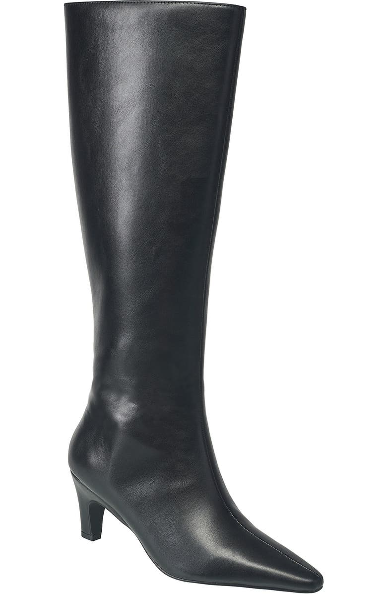 French Connection Womens Becky Kitten Heel Bootie, Main, color, Black