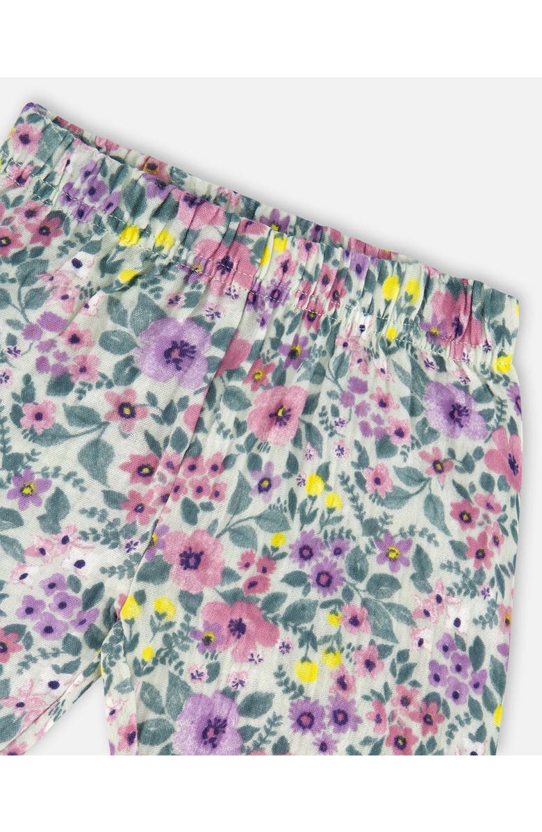 Deux par Deux Organic Cotton Top and Muslin Pants Set, Alternate, color, Off-White