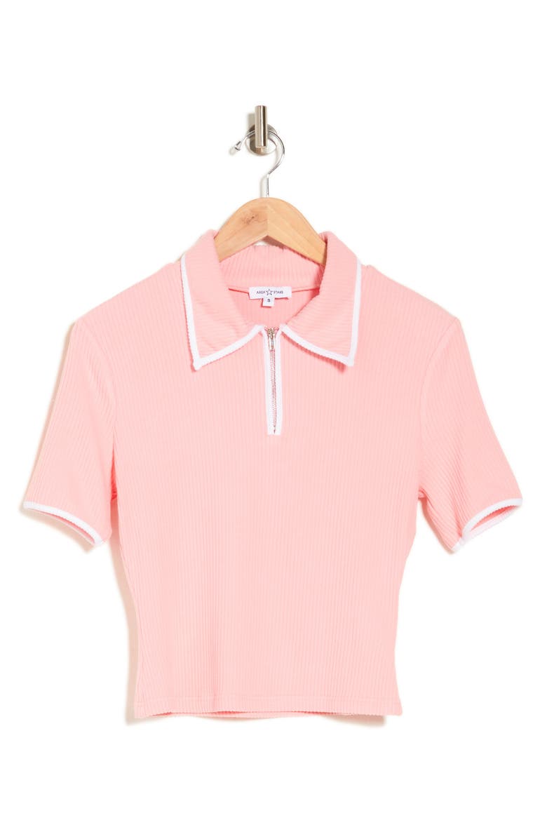 AREA STARS Contrast Trim Rib Polo, Alternate, color, 
