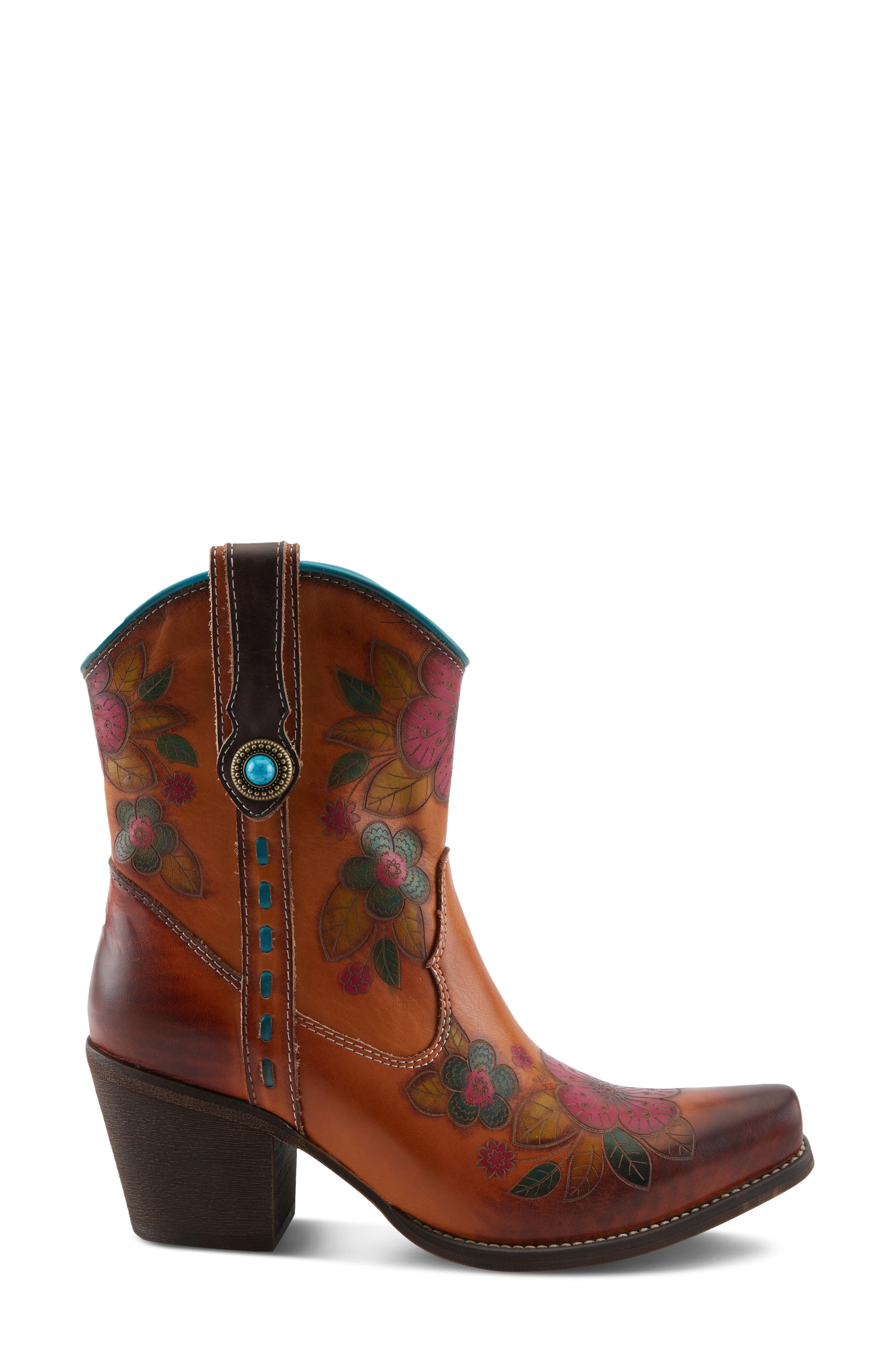 L'Artiste by Spring Step Cahoots Western Boot, Alternate, color, Camel Multi