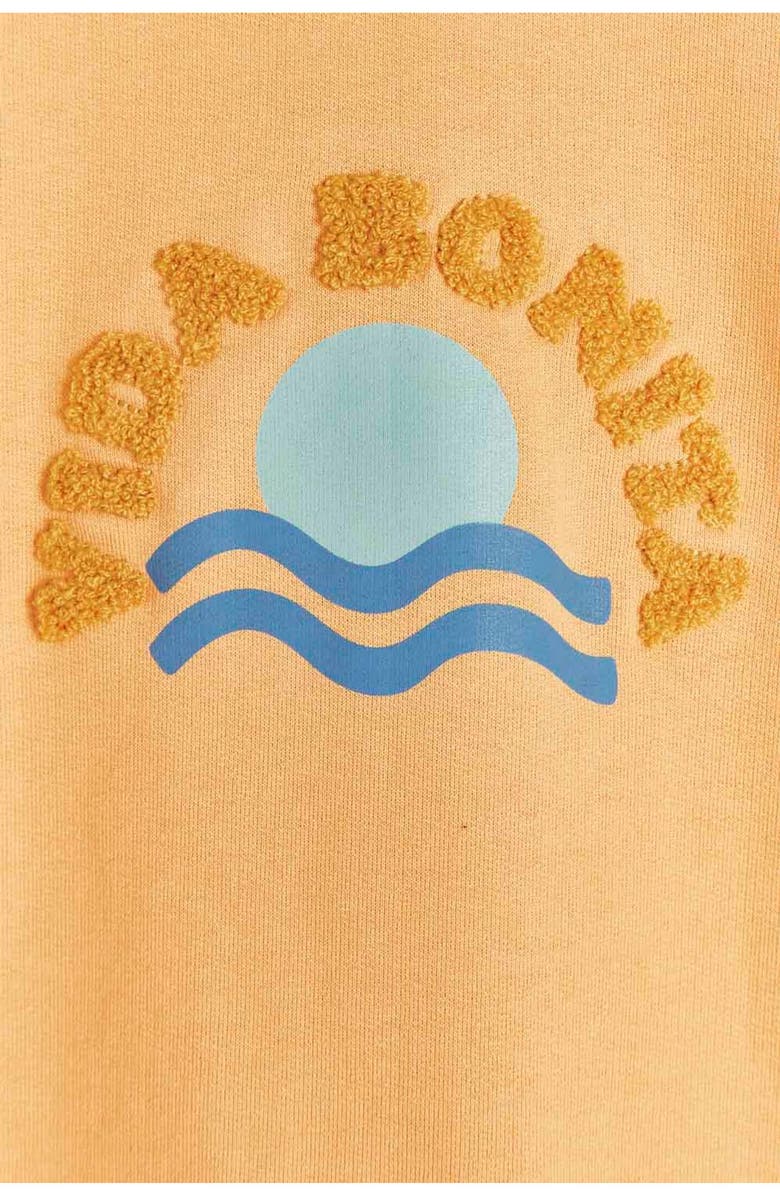 Babycottons Sunset Quarter-Zip Pullover for Toddler, Alternate, color, Orange