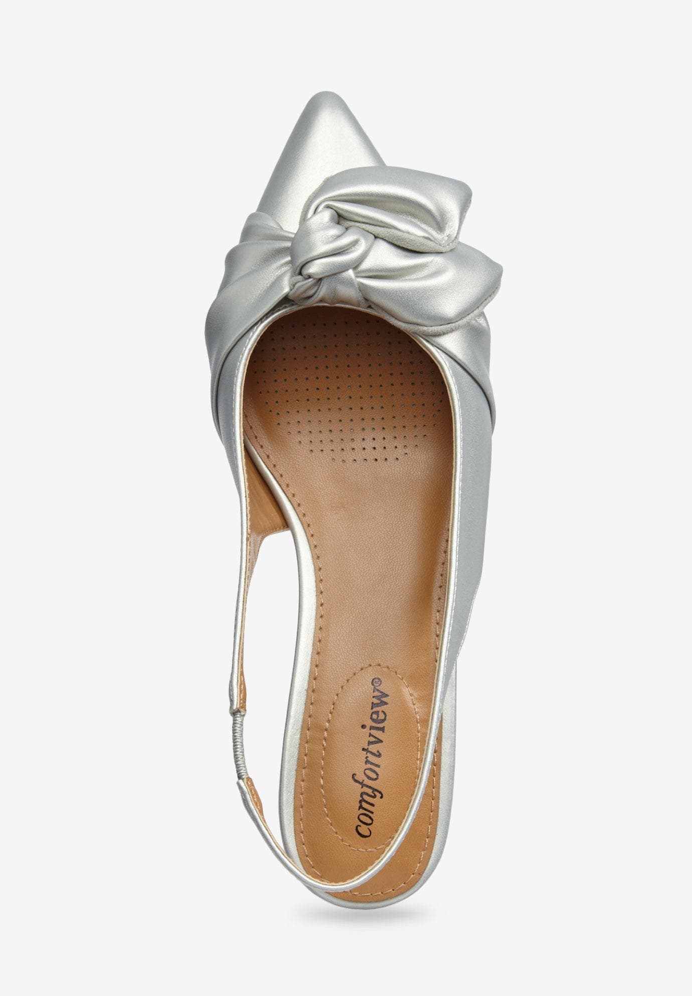 The Tia Slingback, Alternate, color, SILVER