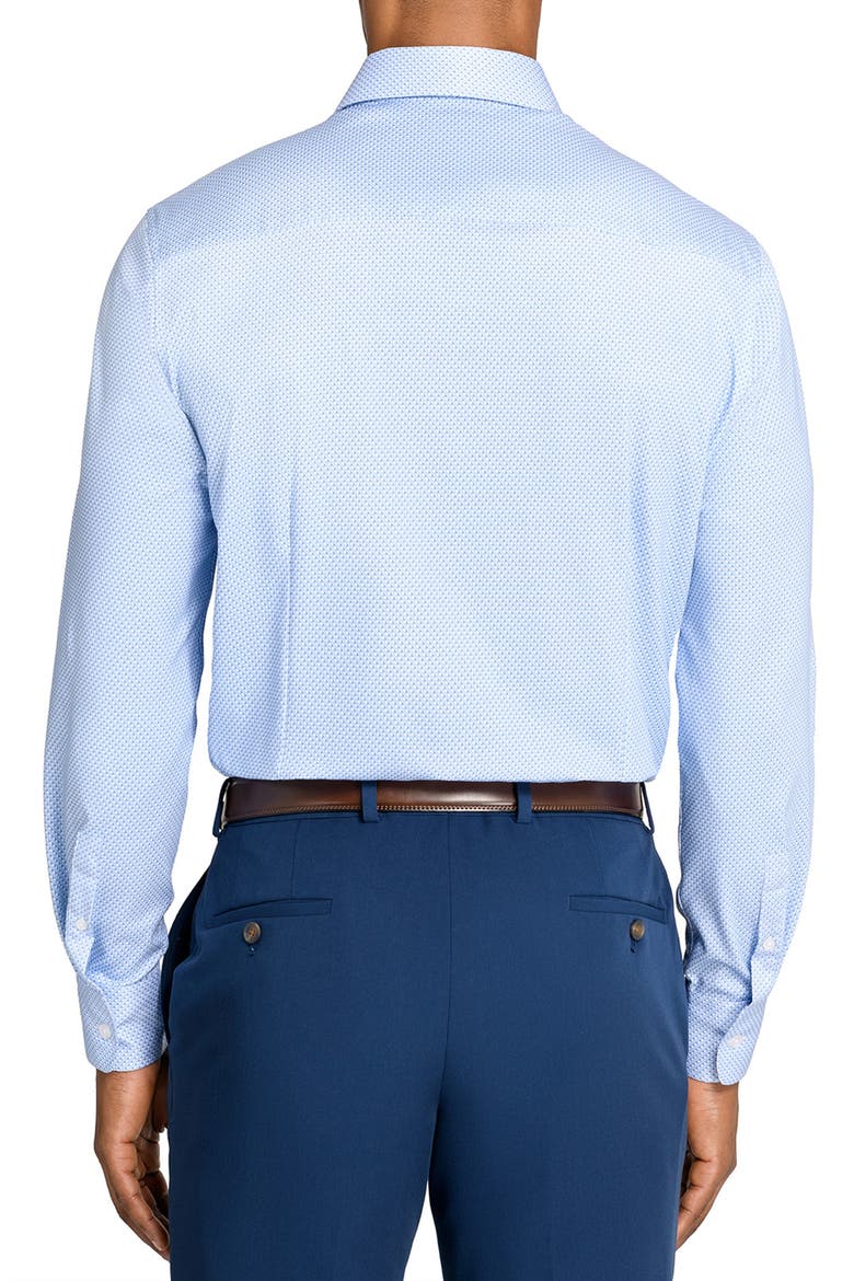 Slim Fit Crisscross Reworked Dress Shirt, Alternate, color, LIGHT BLUE