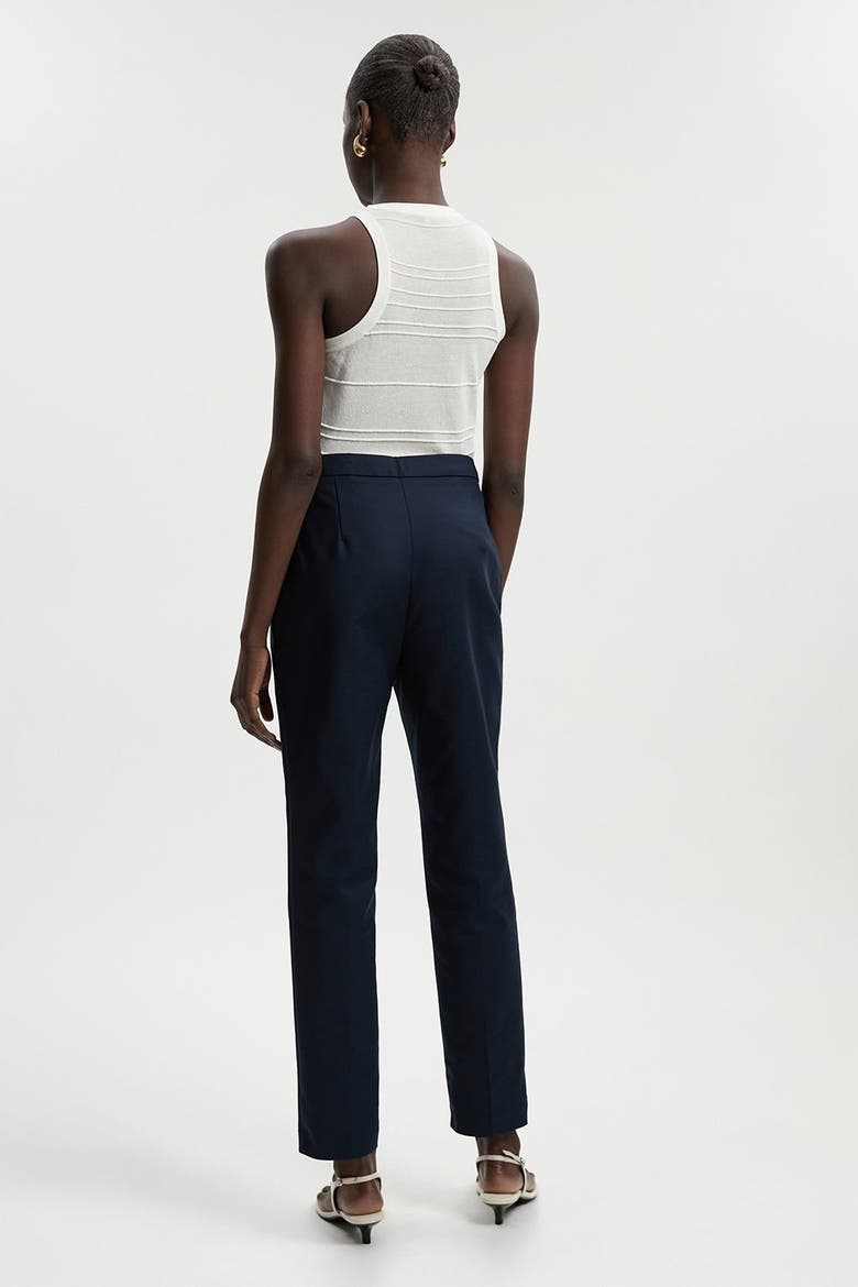 Petite Essential Techno Woven Trousers, Alternate, color, Navy
